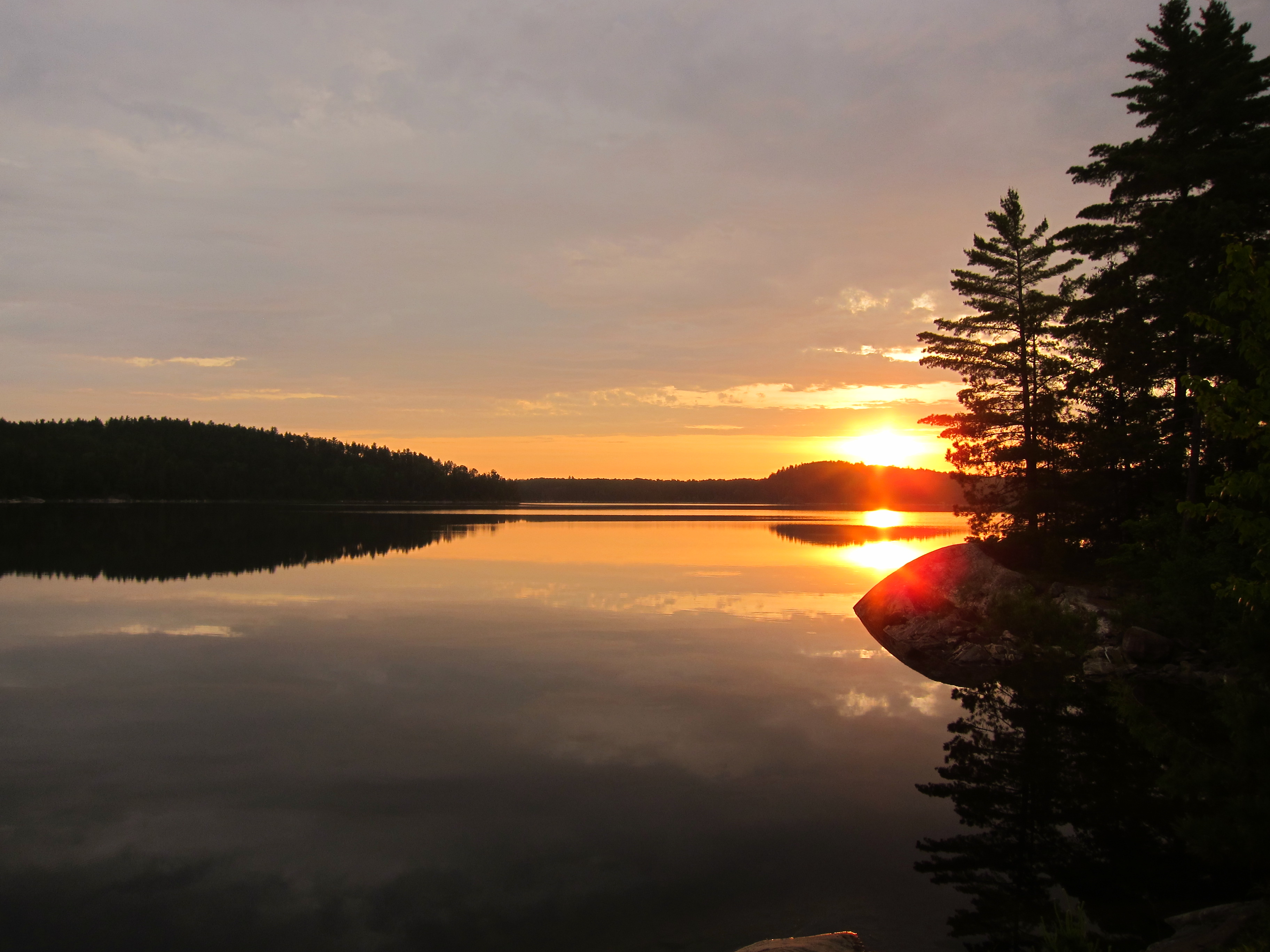 sunset, rainy lake, joe strupek flickr