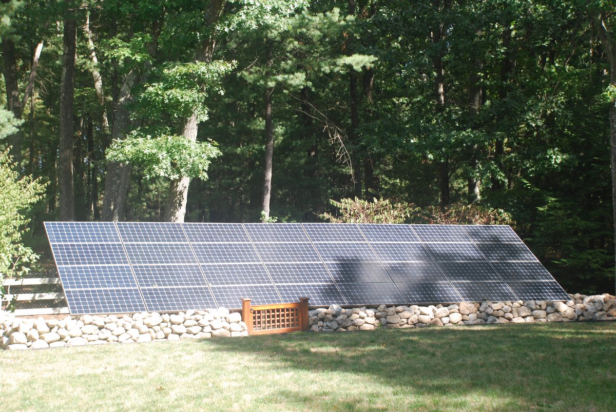 Solar panels, 136 Weston Rd, Lincoln, MA