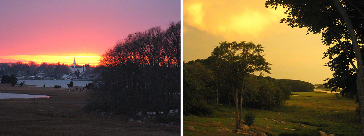 New England sunrises sunsets