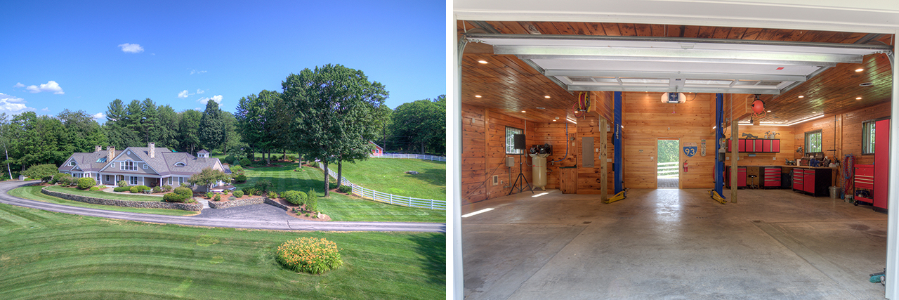 Fully-equipped & heated 3-car garage great garages NH0511